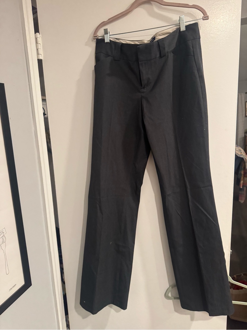 GAP Gray Curvy Stretch Dress Pants Size 10 Long Women's Career Work Pants
